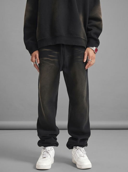 Washed Sun-Faded Oversized Heavyweight Joggers
