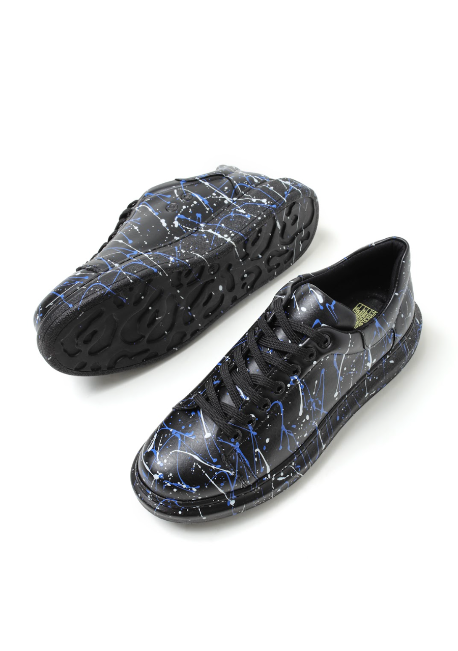 Apollo Moda Stardust Flow hand-painted splatter sneaker, fifth angle